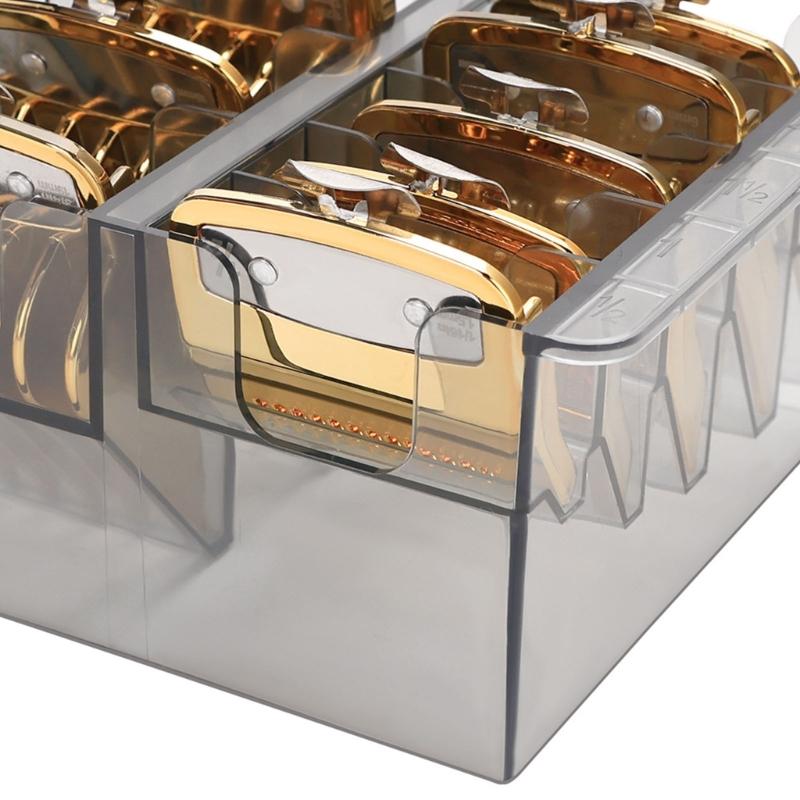 Practical Plastic Clippers Guard Holder Designed To Prevent Loss And Damage Storage Box For Barbers And Home Use