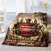 Arsenal Personalized Text Blanket Gift Customizable Blanket Warmthful Decor Great for Office Chair Seaside Picnics Couch Ideal for All Seasons