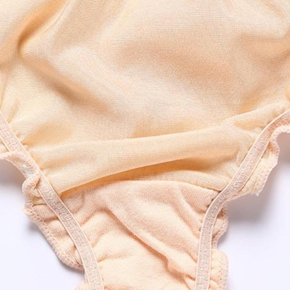 Kadınlar İçin Seksi Düşük Bel Saten G-String Külotlar Sevimli Fırfır Kenarlı Pürüzsüz İpeksi T Sırt İç Çamaşırı