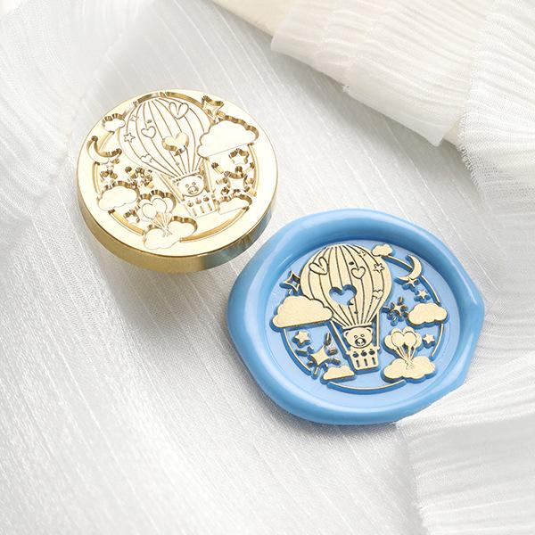 November's Huidisi Irregular Embossed Literary Wax Seal Copper Stamp
