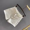 Korean Style Women's Off-White High-Waisted Denim Shorts - Spring/Summer 2026 New Arrival, Simple and Slimming Casual Fit