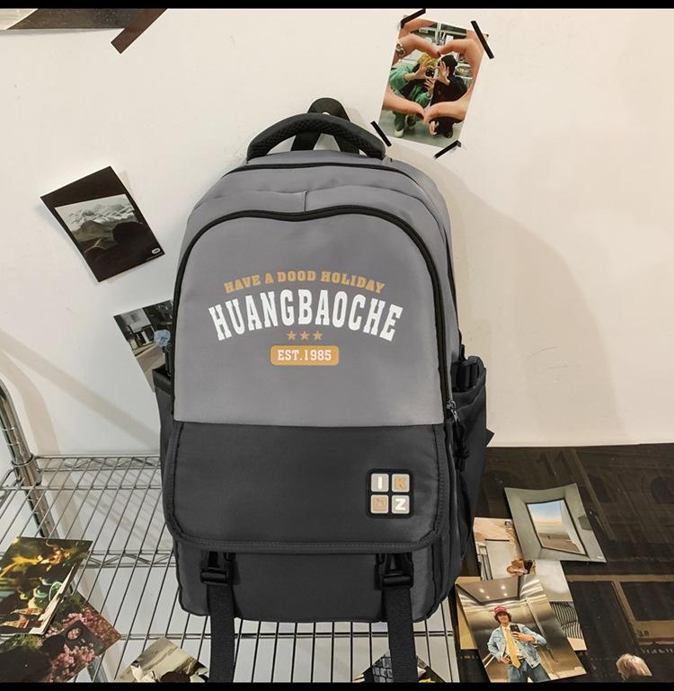 Small fresh schoolbag female high school student simple backpack junior high school student large capacity backpack