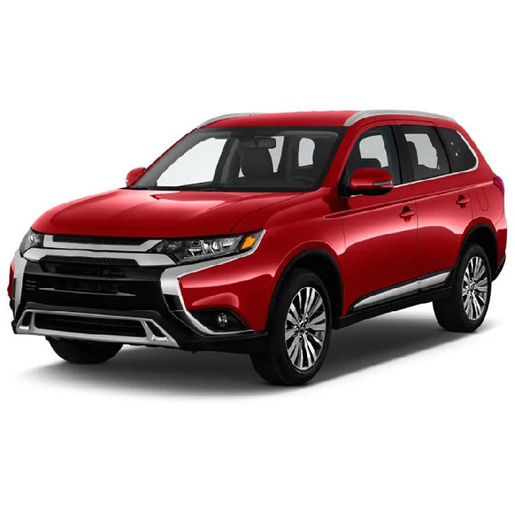 Front Bumper Cover Grille Trim Fog Light Covers Chrome Frame For Mitsubishi Outlander