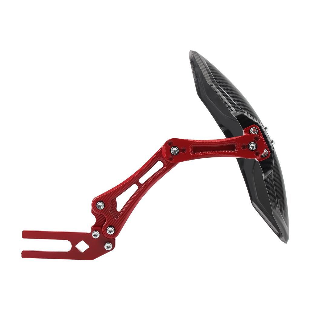 Motorcycle Mudguard Imitation Carbon Fiber Adjustable Wheel Fender For Yamaha Honda Suzuki Scooter Enduro Universal Accessories