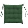 Seat Cushion Set 4 Pcs Dark Green 40 X 40 X 6 Cm Cord Fabric