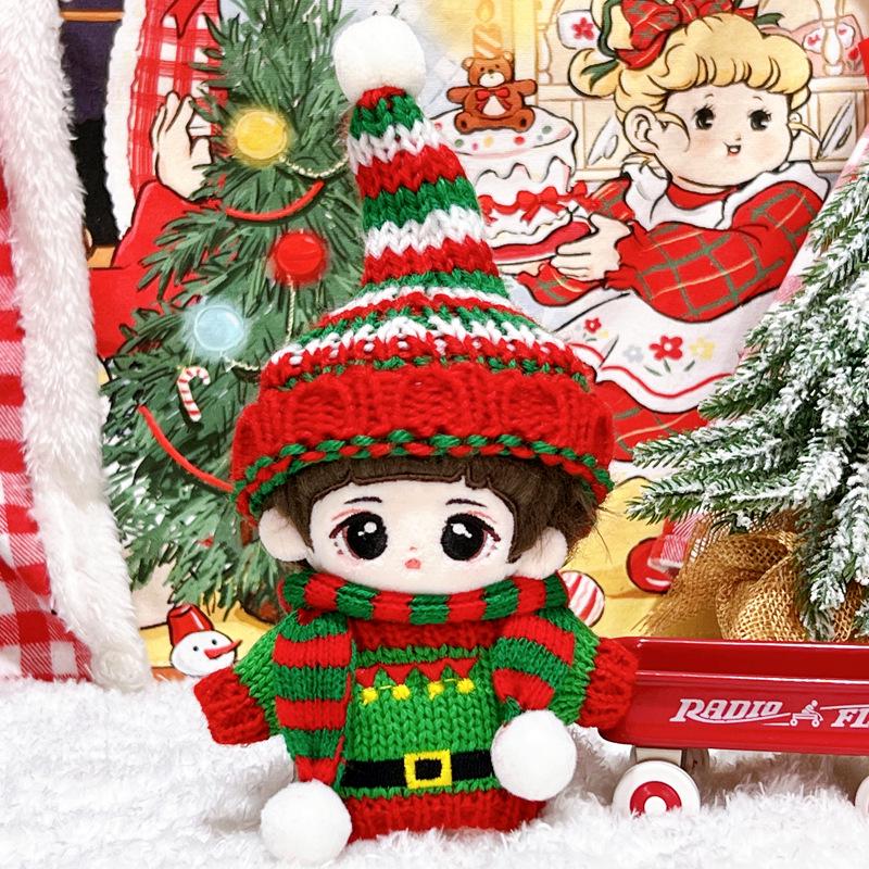 Labubu Christmas Outfits for 17cm Vinyl Dolls - First & Second Gen Accessories