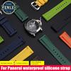 Für Panerai Lumino PAM01312 PAM441 359 111 Armband Dickes Meer Wasserdicht Herren Silikon Uhrenarmband 22 24mm 26mm Gummi Uhrenarmband