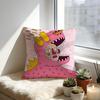 Abstract Style Animal Doodle Cushion Cover Cozy Velvet Throw PillowSoft Warm Cushion For Sofa  Bed