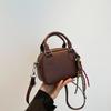 Autumn and Winter New High-end Textured Bag Women's Retro Versatile Ins Style Handbag Oily Leather Popular Shoulder Messenger Bag
