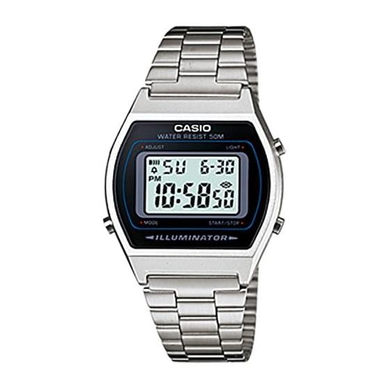 Casio CASIO watch digital standard B640WD-1A silver/black parallel import [watch] [watch]