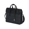 Coach Sullivan 39 Magnetic Flap Large Capacity Leather Briefcase Men Bags Black C9873-QBMI5