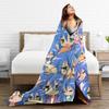 Konata izumi L-Lucky S-Star Blankets  Warm Soft Novelty Plush Throw Blanket For Boy Girl Bed Flannel Bedspread Bed Cover