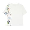 Fila Heritage Series Cartoon Print Casual Short Sleeve T-Shirt Women Tops Cloud-Mushroom-White F11W528105F-WT