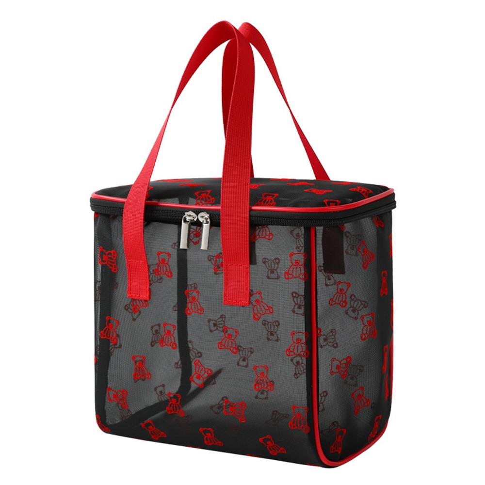 Large Capacity Mesh Cosmetic Bags INS Toiletries Storage Pouch Simple Visible Wash Handbag  Camping