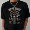Motor Riders Motorcycle Print Motorbike T-Shirt Men's Casual High Quality Round Neck Tshirt Te