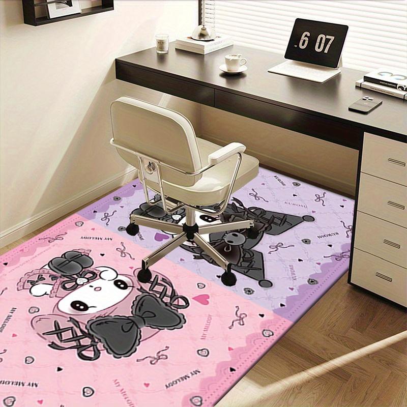 Sanrio Kuromi, My Melody, SanrioSoft Thick Printed Carpet, Non-Slip Entryway Mat for Bathroom, Living Room, Bedroom, Laundry Room - Machine