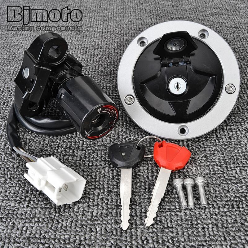 Fuel Cap Ignition Switch Seat Lock For Kawasaki ZX1400 ER650 ER6N EX650 ER6F EX400 Ninja ZX14R 650 400R 27005-0552 51049-0714