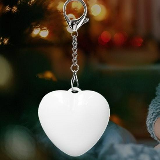 3D Touch-Sensing Atmosphere Lamp Keyring - Creative Girly Pendant Night Light for Home & Bedroom Decor