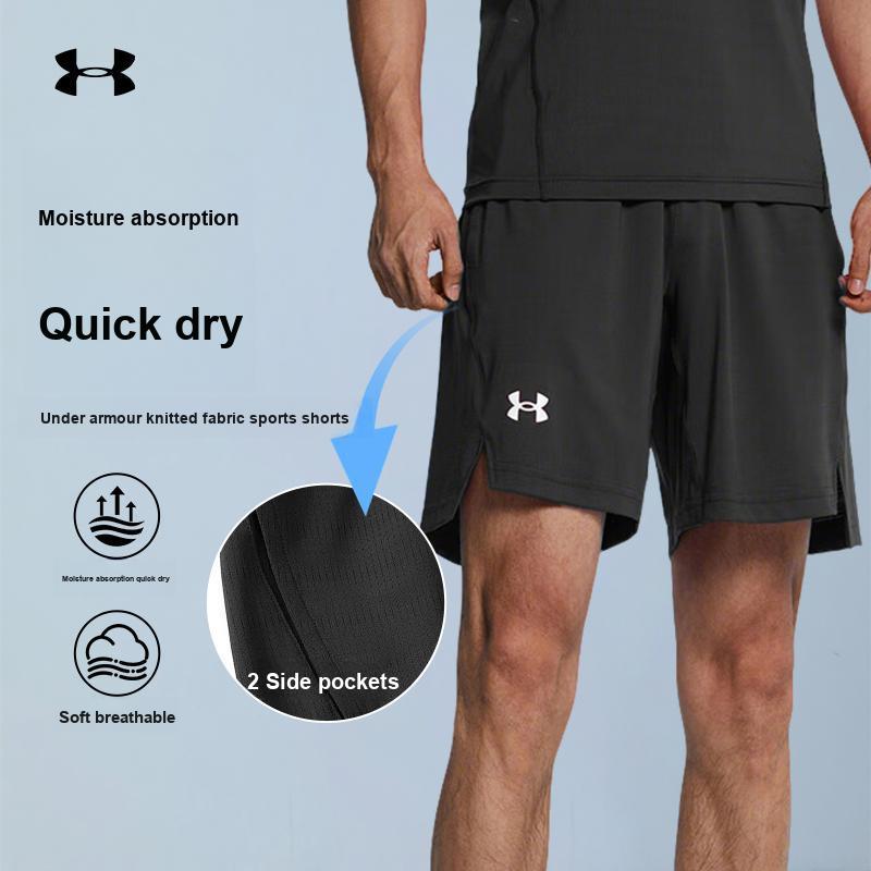 Under Armour Printed Logo Sports Knit Shorts Men shorts Black 22500208-001