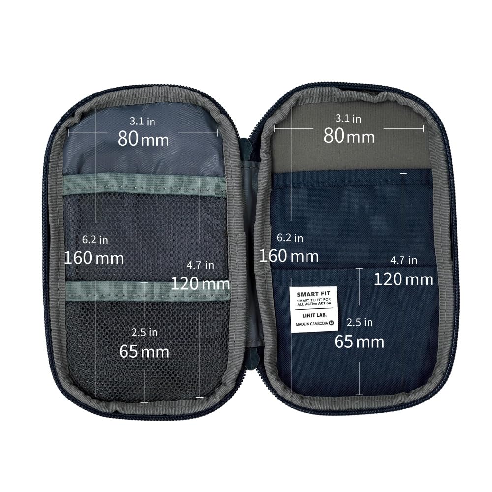 Lihitlove Stationery Gadget Storage Compact Pencil Case Red A7687-3