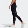 Adidas Logo Reflective Moisture-Wicking Tight Running Pants Women bottoms Black FM7633