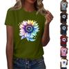 Unisex Casual Fashion Print Crewneck Loose T-shirt