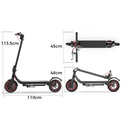 IScooter W7 Faltbarer Elektroroller für Erwachsene 650W Motor 36V10.4Ah Akku 8.5 Zoll Offroad-Reifen Berg EScooter