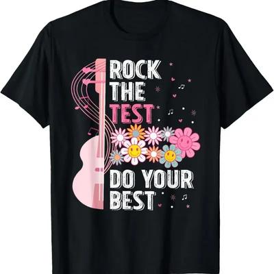 Rock The Test Do Your Best Testing Day Teachers Students T Shirt
