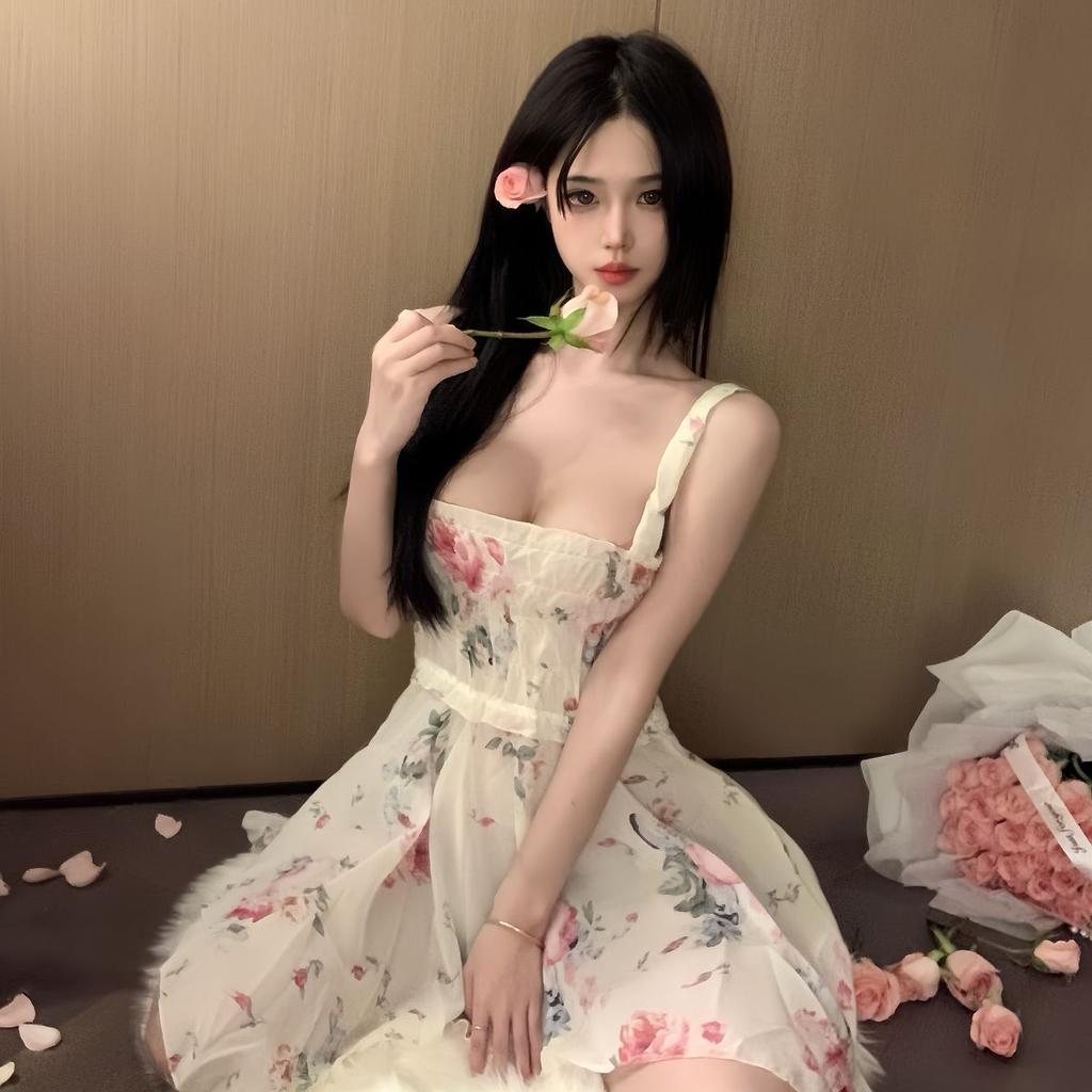 Sexy Lingerie Sexy Pure Desire Floral Suspender Flirting Hot Bed Passion No Uniform Temptation