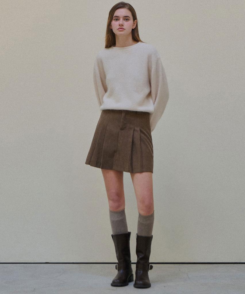 Slow Lolly Winter Corduroy Mini Skirt_3 Colors