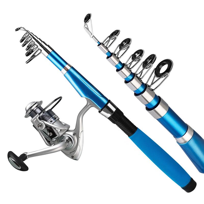 Ensemble Cannes à Pêche en Mer Taiyu Super Dure Longue Portée & Moulinet Spinning