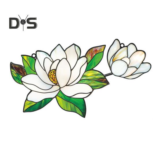 Flower Hanging Decoration Wall Art Window Hanging Ornament Double-Sided Floral Sun Catcher Gift for Nature Lovers