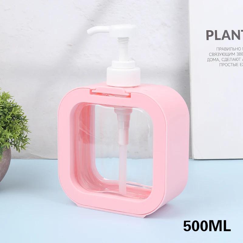 300/500 ml Badezimmer-Seifenspender, nachfüllbar, Lotion, Shampoo, Duschgel-Halter, tragbarer Reisespender, leere Bad-Pumpenflasche