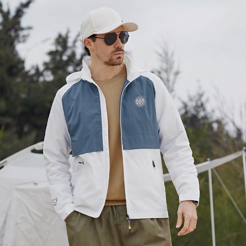JEEP Men s Casual Detachable Hood Windbreaker 4XL