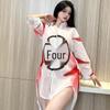 Seductive White Prisoner Boyfriend Shirt Lingerie Costume