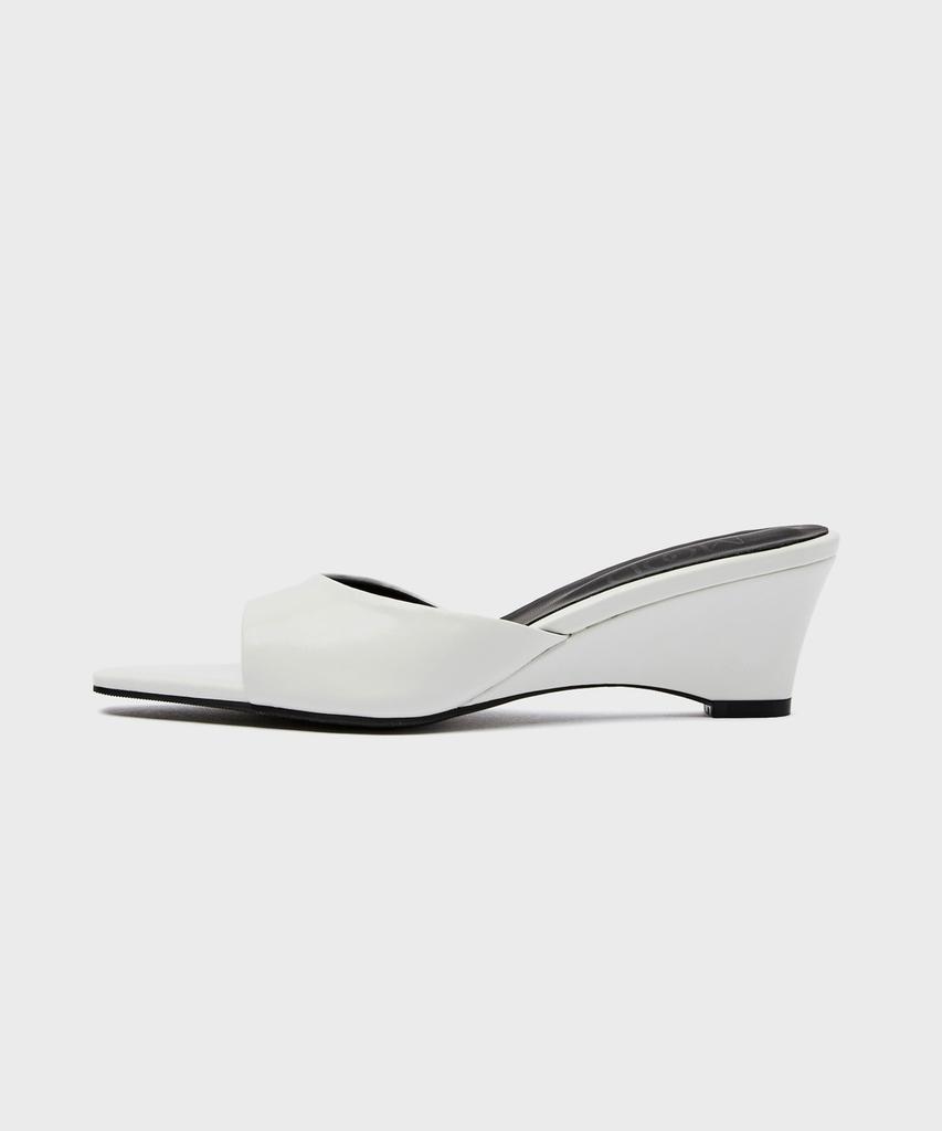 Moodnight Lita Clean Silhouette Wedge Heel Mules - 4 Colors | 5Cm (3Cm Heel Change Available) (Type A)