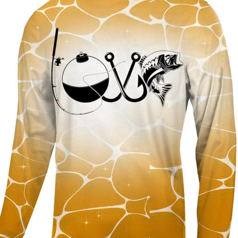 Men's Fishing Shirt Outdoor Long Sleeved UV Protection Breathable Quick Dry Lightweight Sweat Wicking Tops Spring Summer Fishing