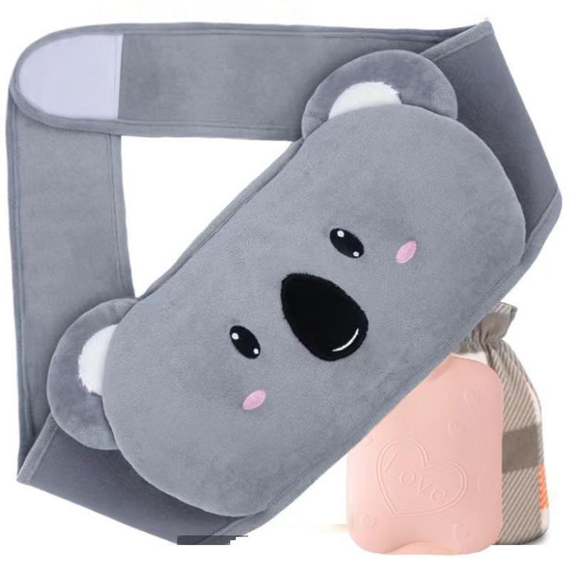 3 In 1 Hot Water Bottle with Waist Cover for Neck and Shoulder Back Hand Legs Waist Warm Stomach Abdominal Warming Bag