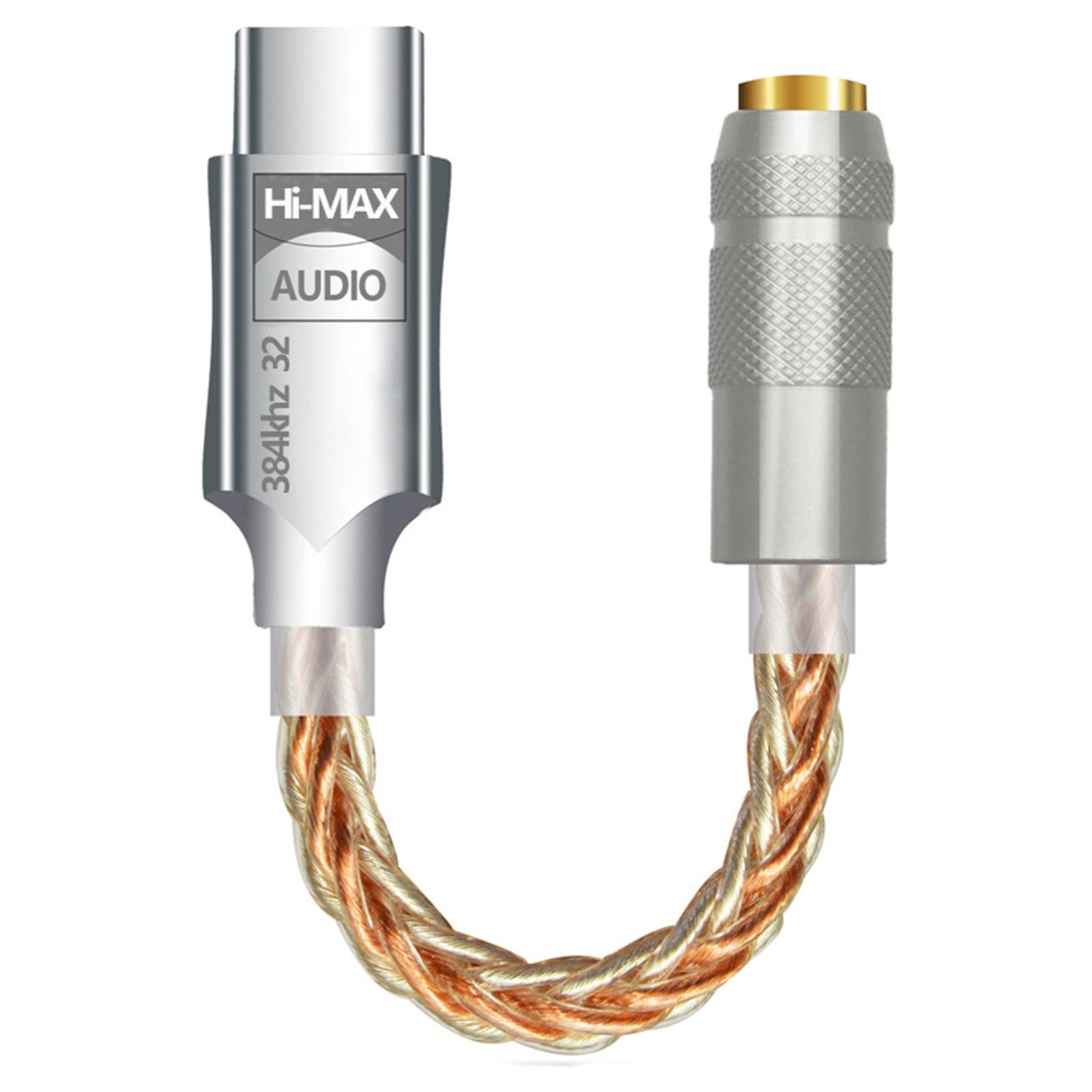 

Аудиоадаптер USB C - 3,5 мм с HiFi ЦАП, цифровым декодером звука, усилителем для наушников для любителей музыки