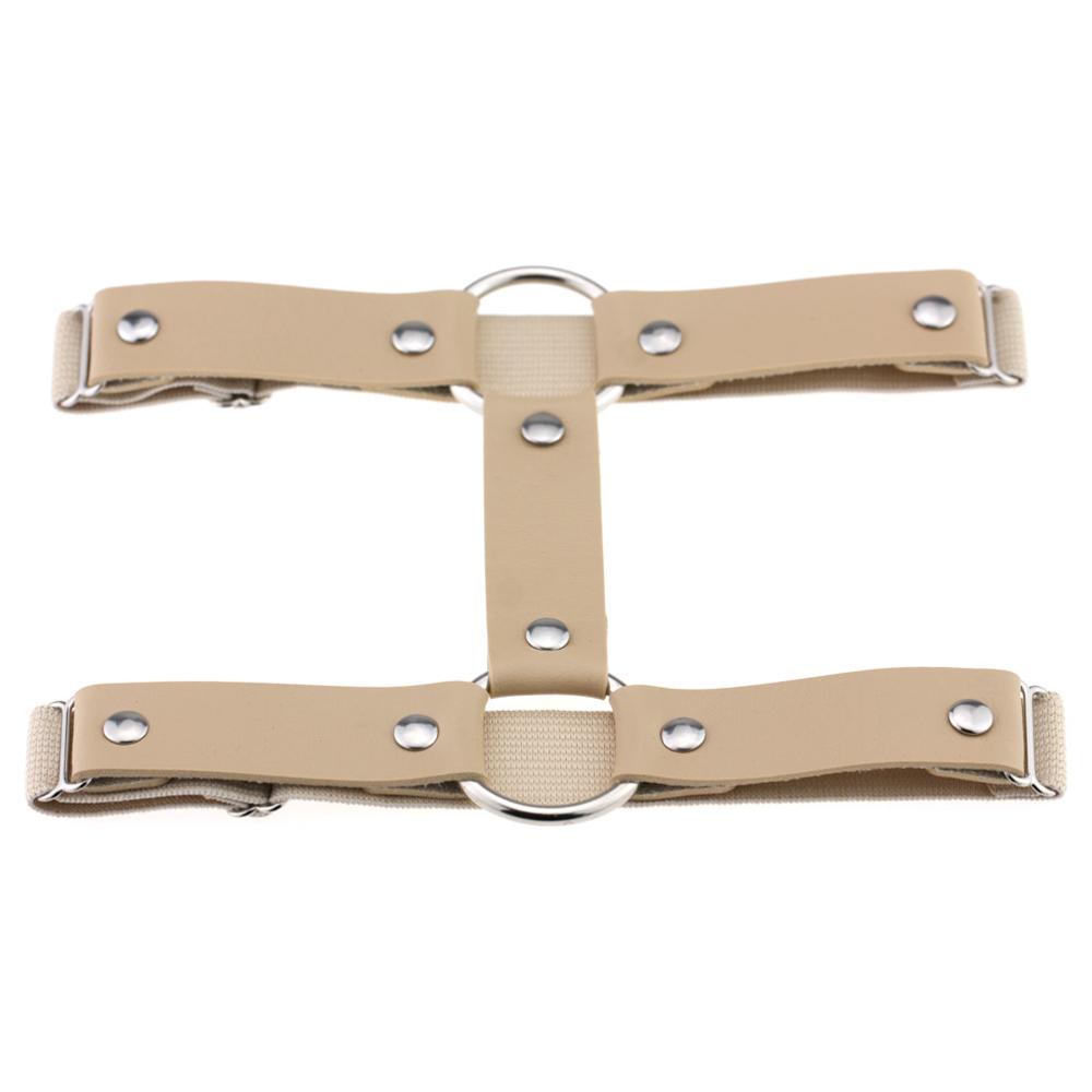 Sexy Leg Garter Wraps for Raves Goth Leg Chain Adjustable Elastice 2 Rows Punk Harness Jewelry  Gothic  Accessories