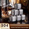 304 Stainless Steel Ice Cubes - Food-Grade Whiskey Stones