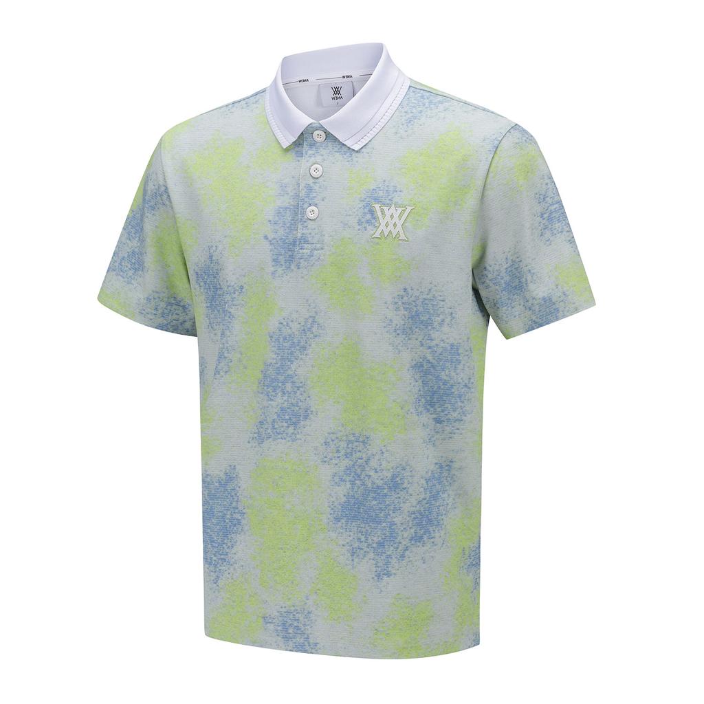 ANEW GOLF Men Sprinkled Pattern Short T-Shirt_Li