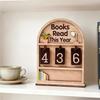 M-Modern-For Bookshelf Decorations, For Book Lovers Gift, Student And Teacher Annual Reading Count Display, And Reading Challeng