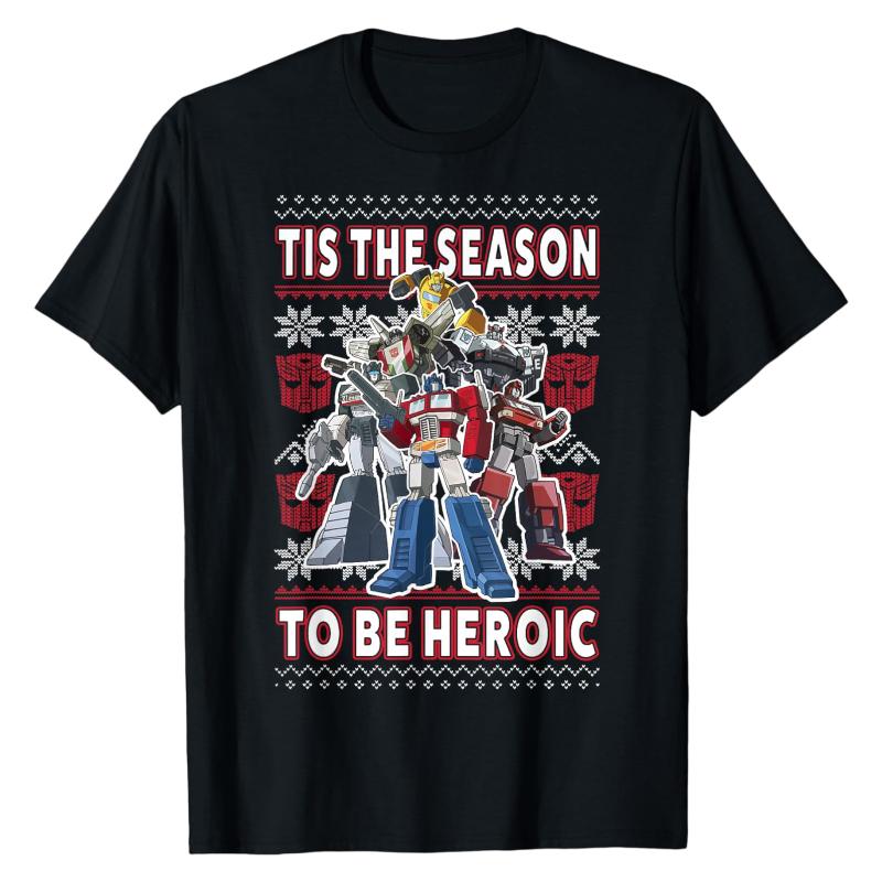 

Classic Transformers TShirt Optimus Prime Bumblebee Ironhide Wheeljack Vintage Print Crew Neck Cotton Casual Soft Comfy Tops S