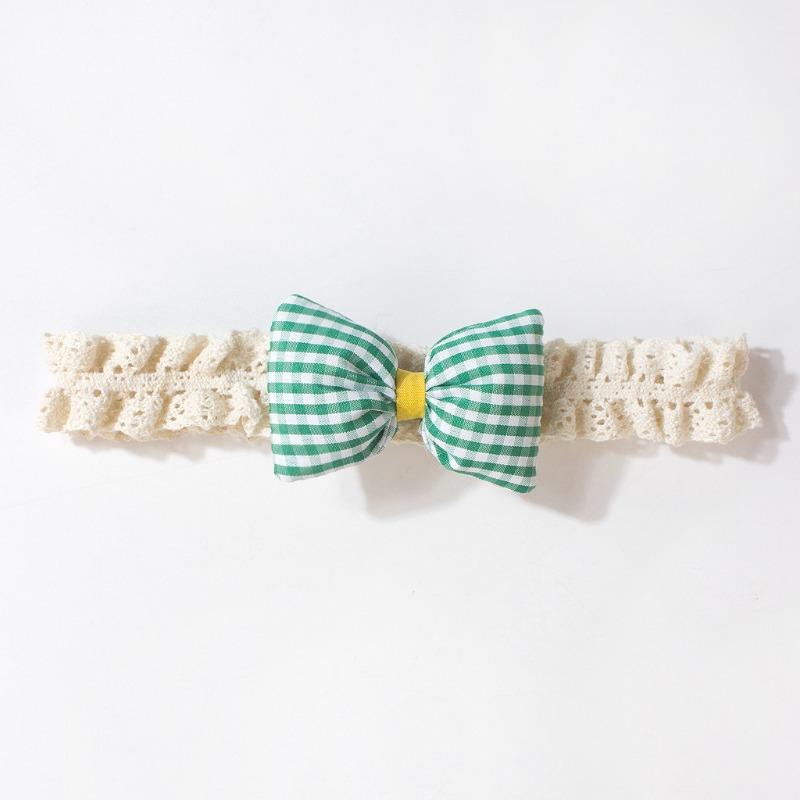 New Summer Baby Headband, Solid Color Bow Children's Headscarf, Thin Lace Baby Hair Accessories