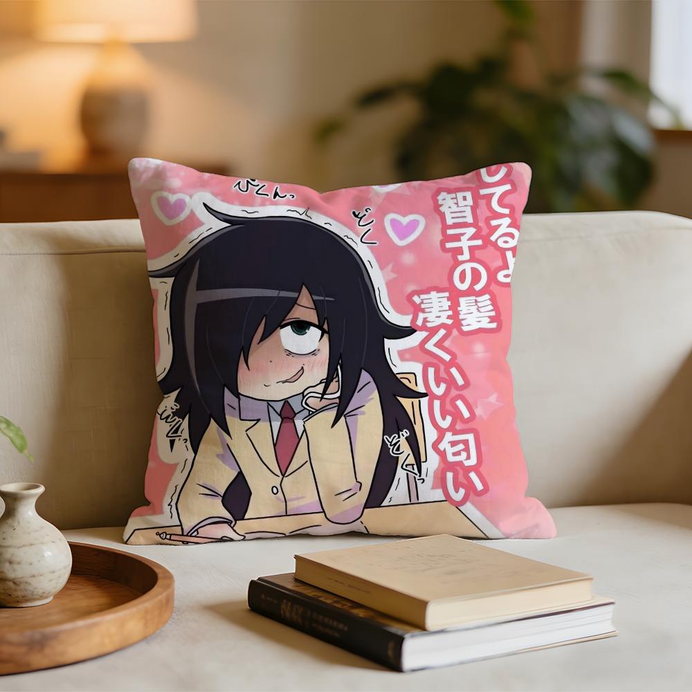 KKuroki TTomoko Cushion Cover Short plush pillowcase for bed sofa carwashable 30x30cm