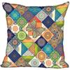 Invisible Zipper Throw Pillowcase Famous Art Floral Home Decor Satin