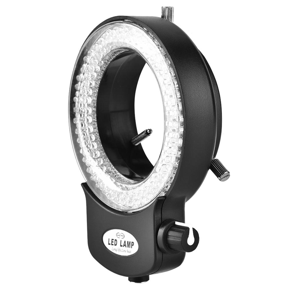 Microscope Camera 144 LED Beads Light Source Brightness Adjustable Ring Lamp