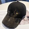 Fashion Hot-drilling Flame Baseball Cap for Men and Women Outdoor Personalized Street Style Sunshade and Sunscreen Cap