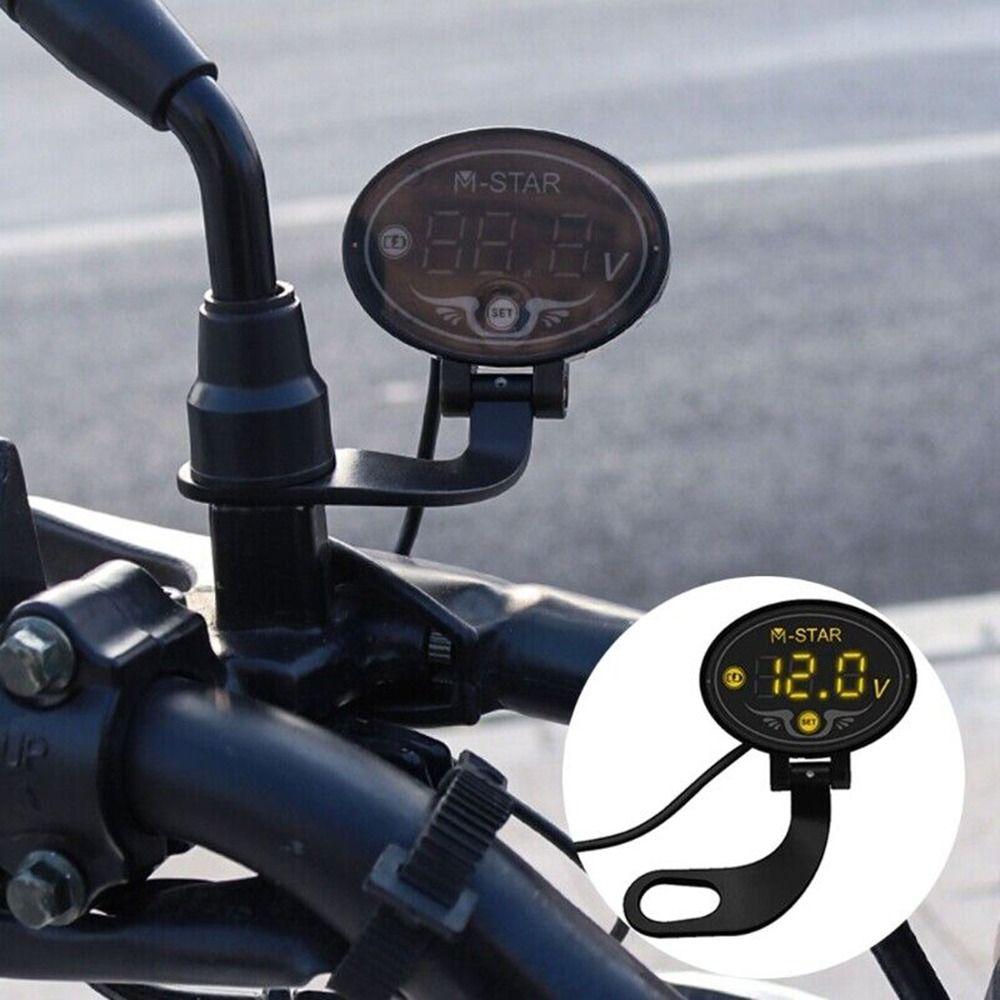 Metal Voltage Display For Car Motorcycle 12V24V Battery Voltmeter Display  Motorcycle